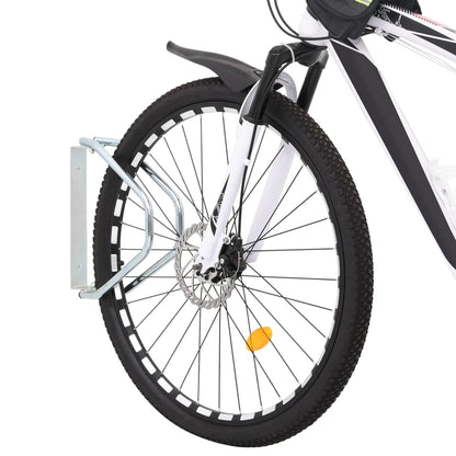vidaXL Bicycle Stand Wall Mounted 2 pcs Galvanised Steel