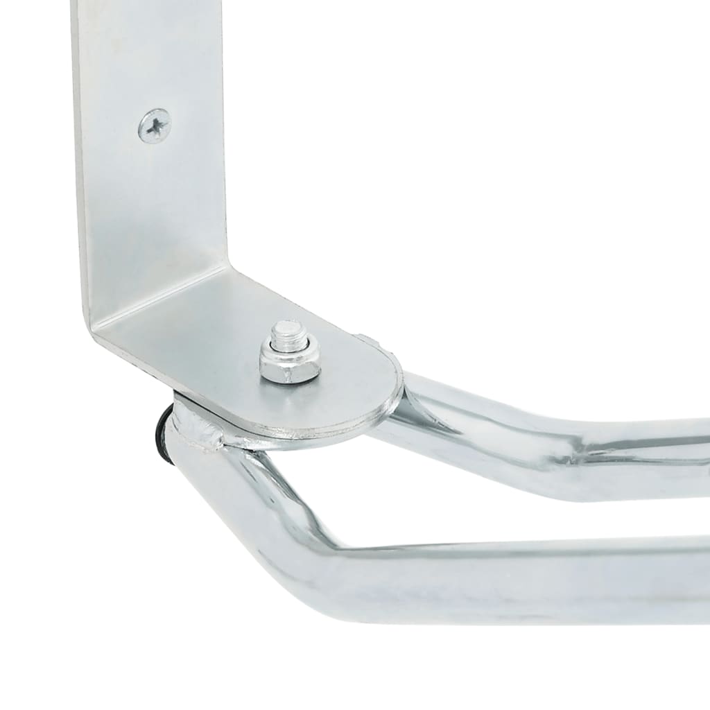 vidaXL Bicycle Stand Wall Mounted 2 pcs Galvanised Steel