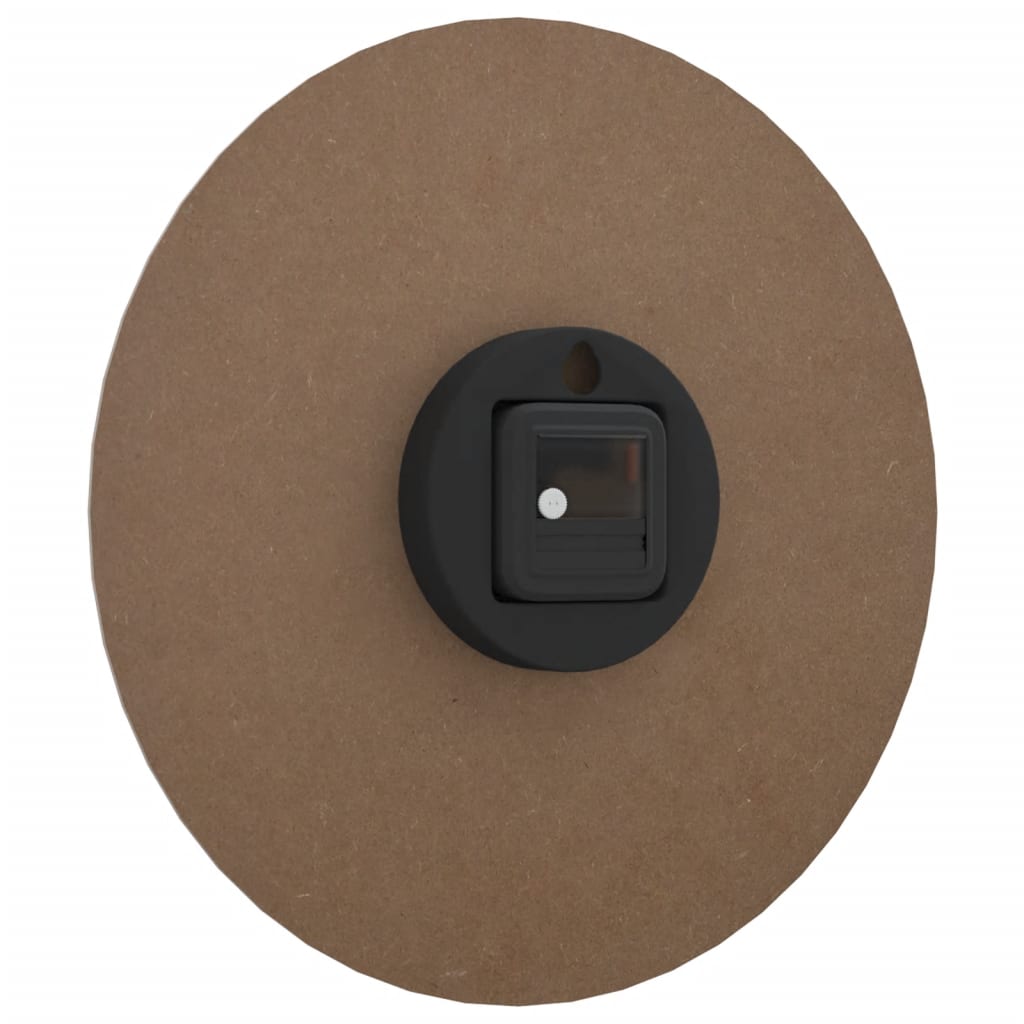 vidaXL Wall Clock with Luminous Scales and Pointers Brown Ø30 cm
