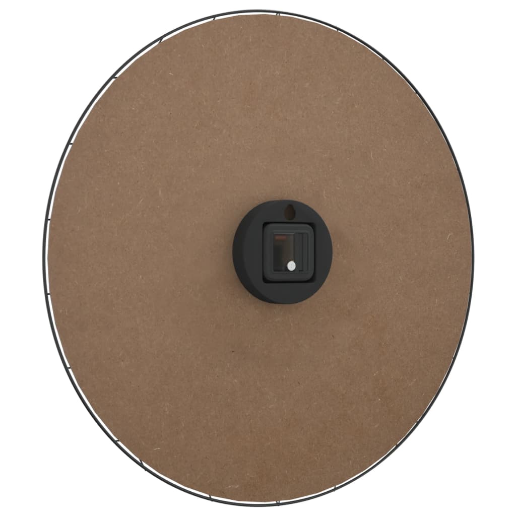 vidaXL Wall Clock Yellow and Black Ø50 cm Engineered Wood