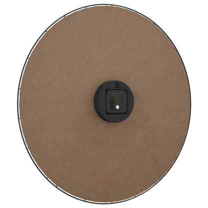 vidaXL Wall Clock Yellow and Black Ø50 cm Engineered Wood