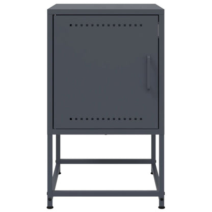 vidaXL Bedside Cabinets 2 pcs Anthracite 36x39x60.5 cm Steel