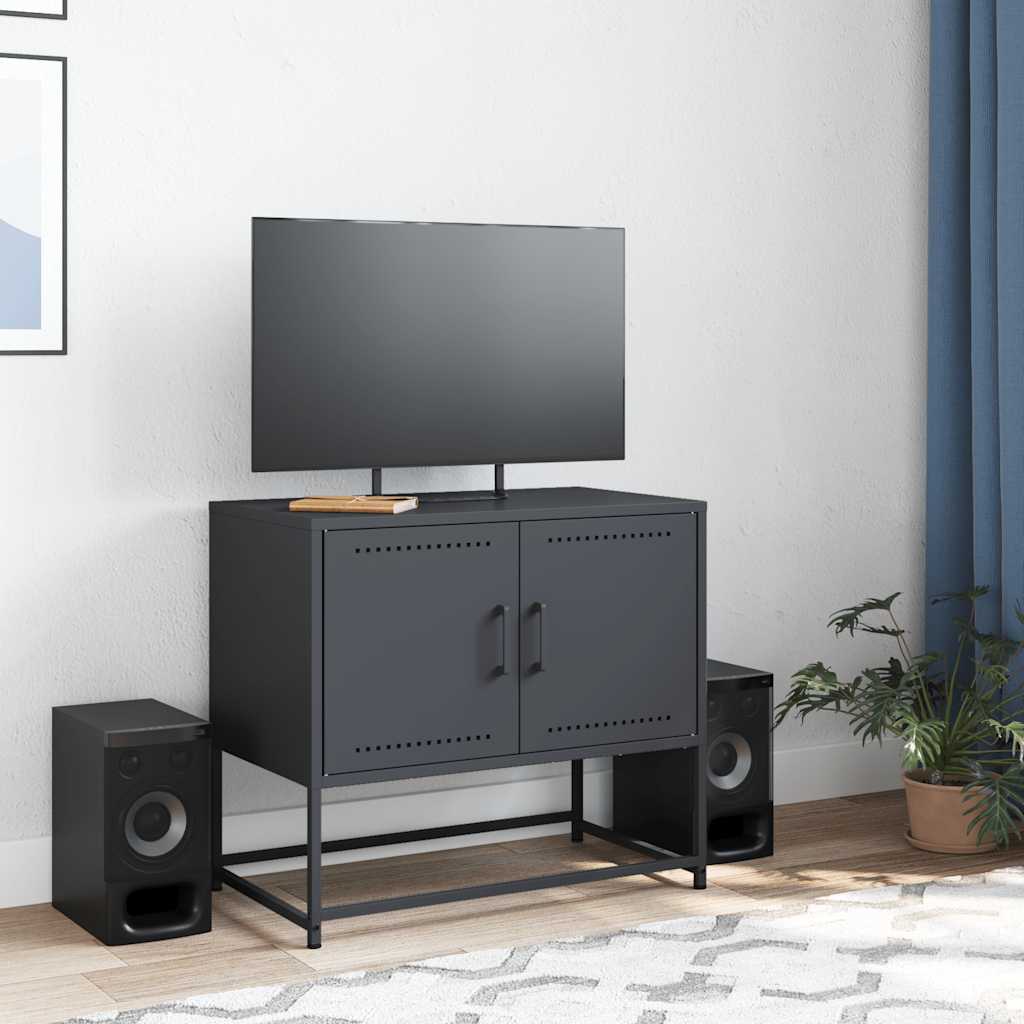 vidaXL TV Cabinet Anthracite 68,5x39x60,5 cm Steel