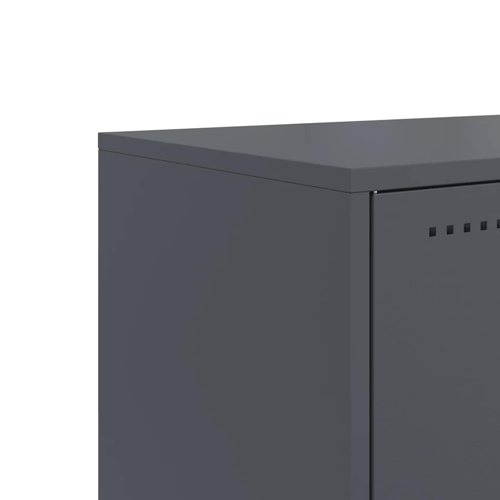 vidaXL TV Cabinet Anthracite 68,5x39x60,5 cm Steel