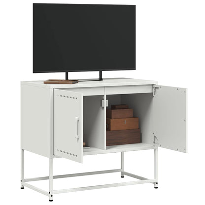 vidaXL TV Cabinet White 68.5x39x60.5 cm Steel
