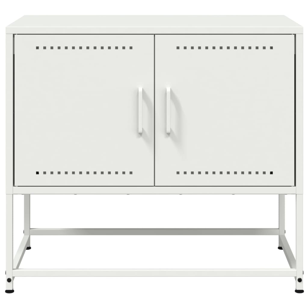 vidaXL TV Cabinet White 68.5x39x60.5 cm Steel