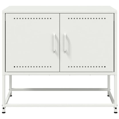 vidaXL TV Cabinet White 68.5x39x60.5 cm Steel