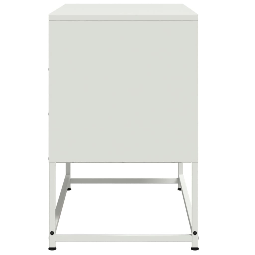vidaXL TV Cabinet White 68.5x39x60.5 cm Steel