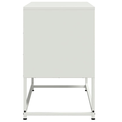 vidaXL TV Cabinet White 68.5x39x60.5 cm Steel