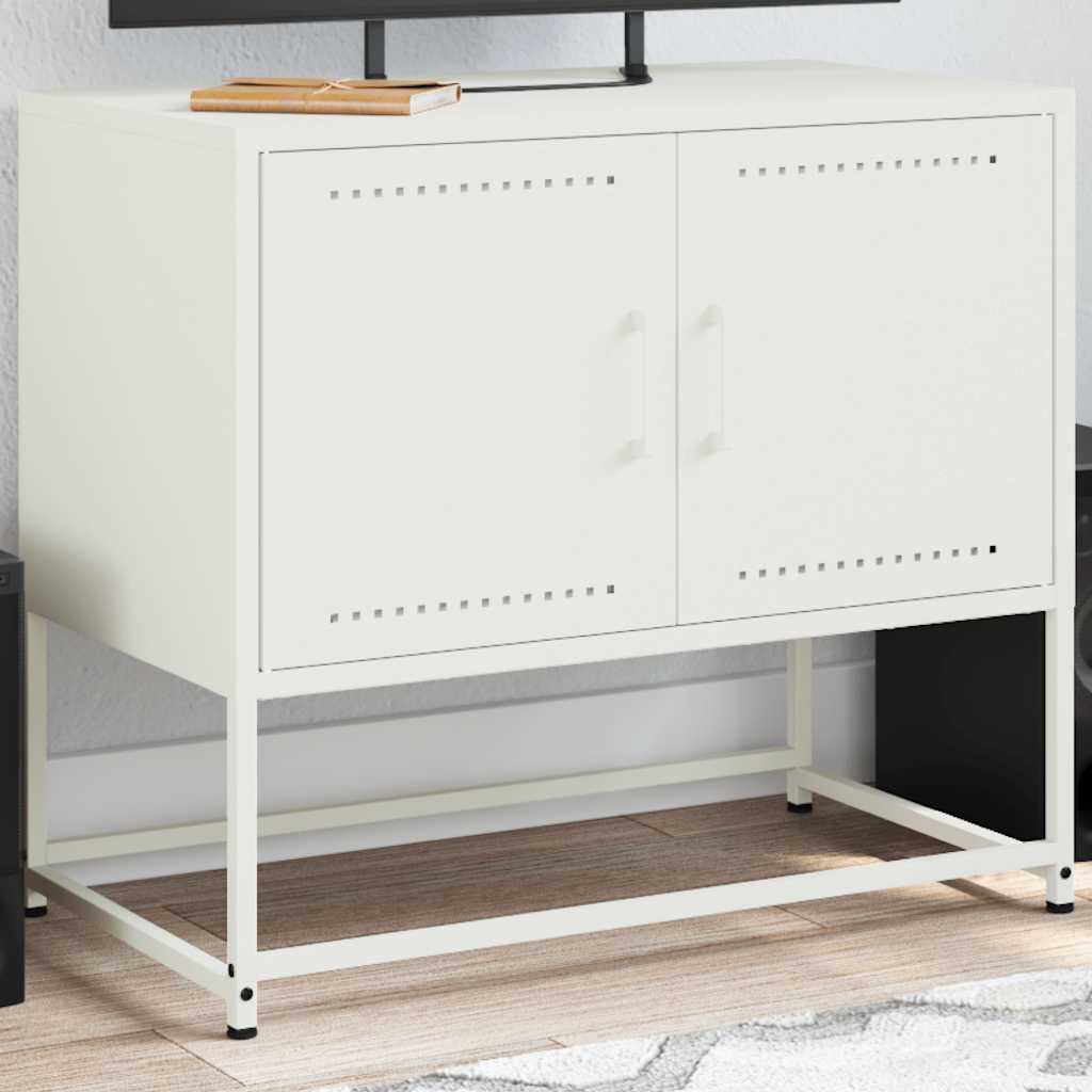 vidaXL TV Cabinet White 68,5x39x60,5 cm Steel