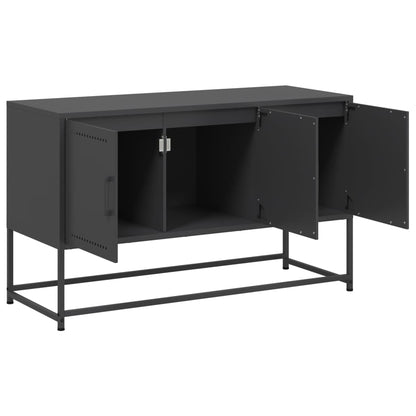 vidaXL TV Cabinet Black 100,5x39x60,5 cm Steel