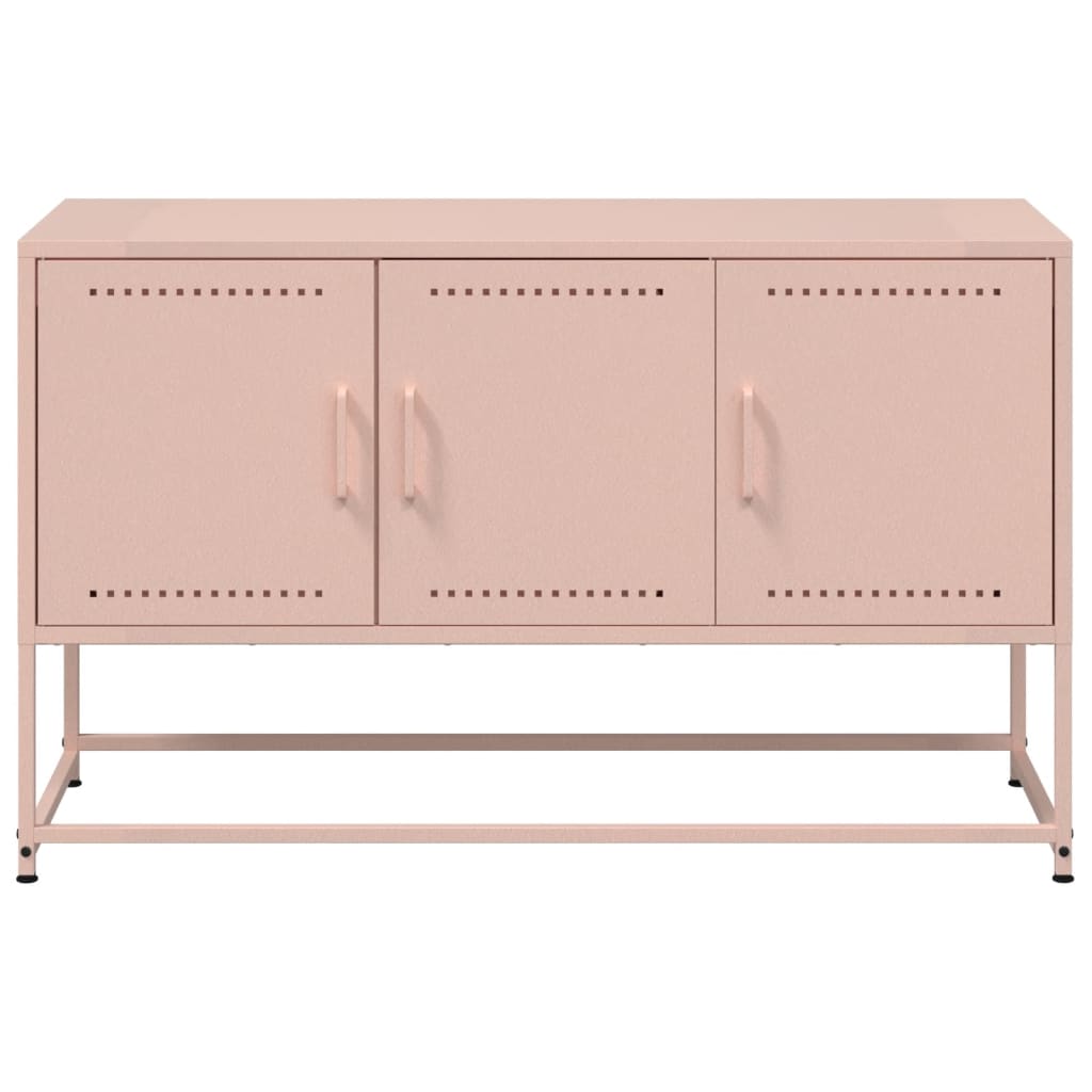 vidaXL TV Cabinet Pink 100,5x39x60,5 cm Steel