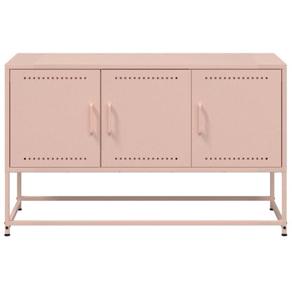 vidaXL TV Cabinet Pink 100,5x39x60,5 cm Steel