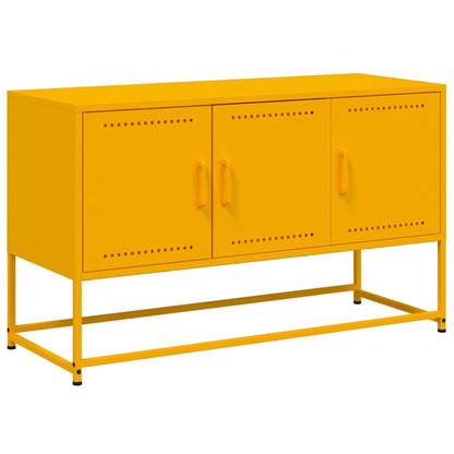 vidaXL TV Cabinet Mustard Yellow 100,5x39x60,5 cm Steel