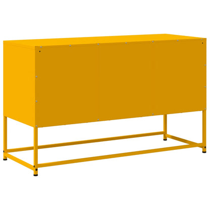 vidaXL TV Cabinet Mustard Yellow 100,5x39x60,5 cm Steel