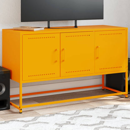 vidaXL TV Cabinet Mustard Yellow 100,5x39x60,5 cm Steel