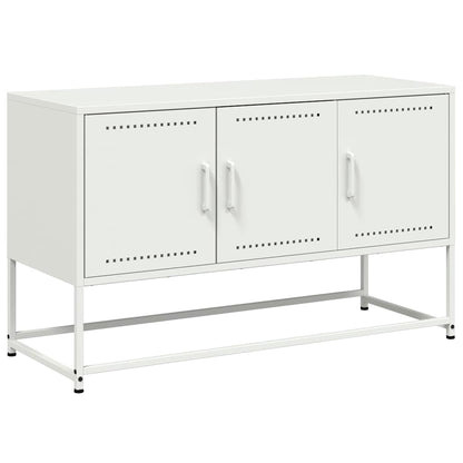 vidaXL TV Cabinet White 100,5x39x60,5 cm Steel