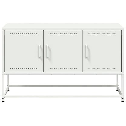 vidaXL TV Cabinet White 100.5x39x60.5 cm Steel