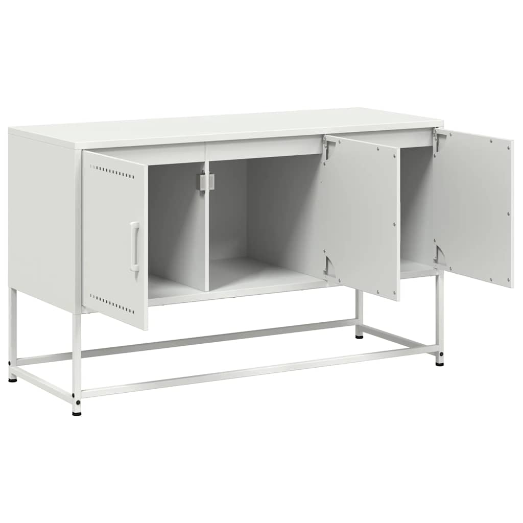 vidaXL TV Cabinet White 100,5x39x60,5 cm Steel