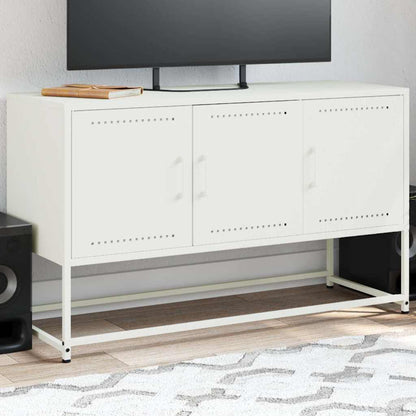 vidaXL TV Cabinet White 100,5x39x60,5 cm Steel