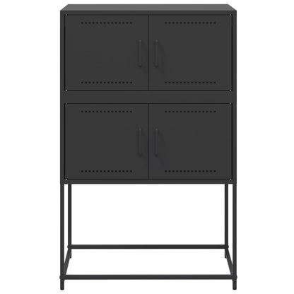 vidaXL Sideboard Black 68.5x38.5x107 cm Steel