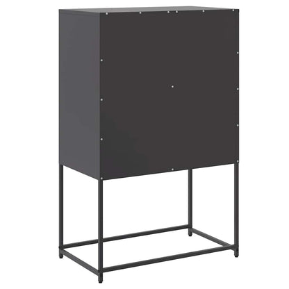 vidaXL Sideboard Black 68,5x38,5x107 cm Steel