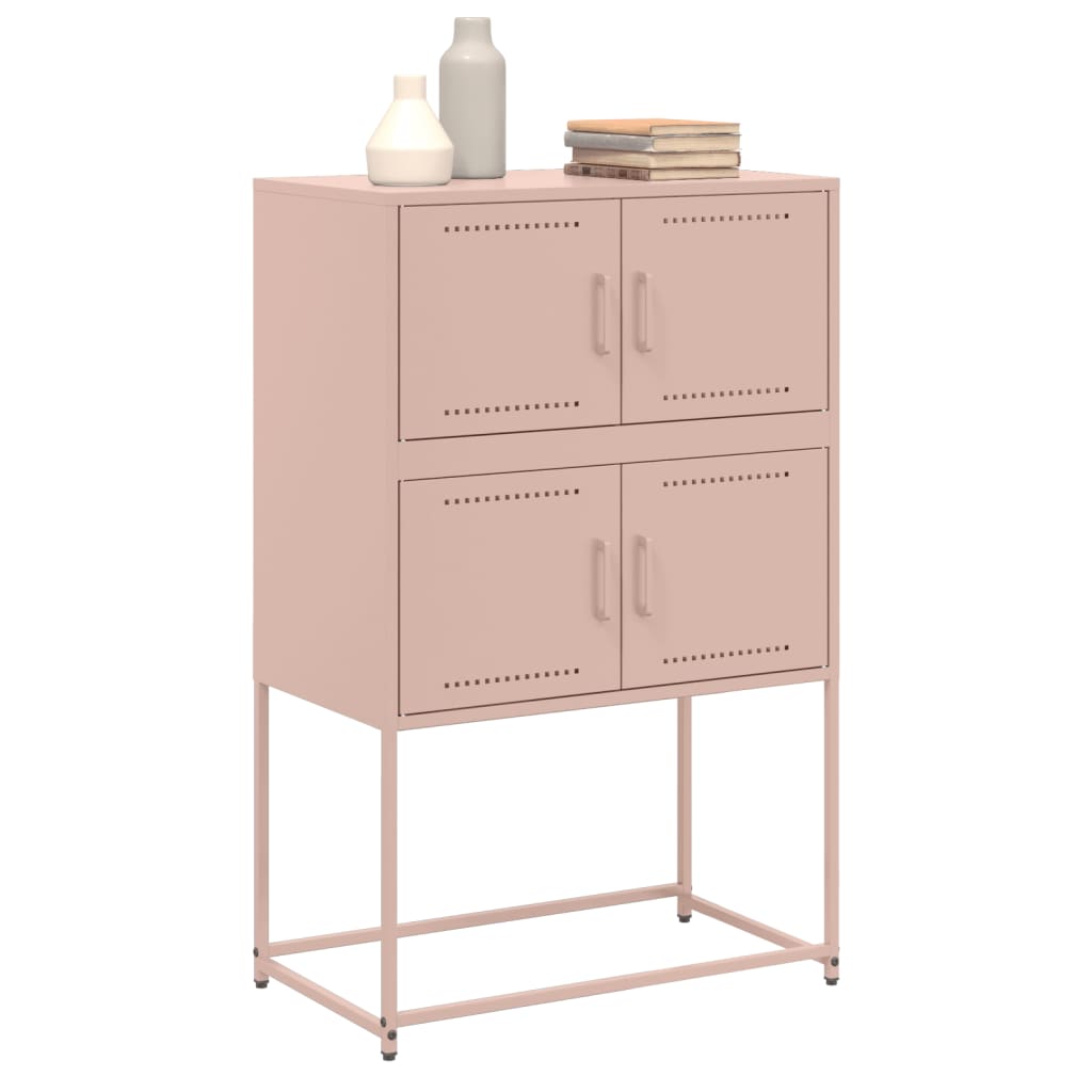 vidaXL Sideboard Pink 68.5x38.5x107 cm Steel