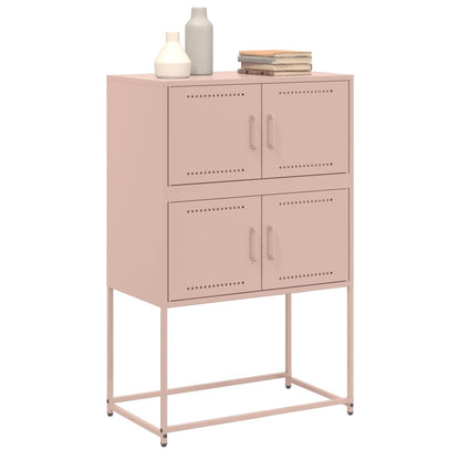 vidaXL Sideboard Pink 68.5x38.5x107 cm Steel