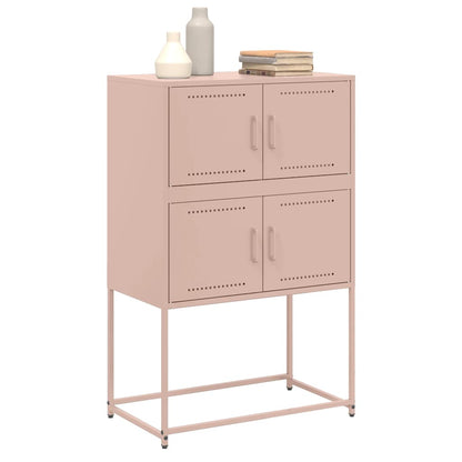 vidaXL Sideboard Pink 68,5x38,5x107 cm Steel