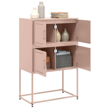vidaXL Sideboard Pink 68,5x38,5x107 cm Steel