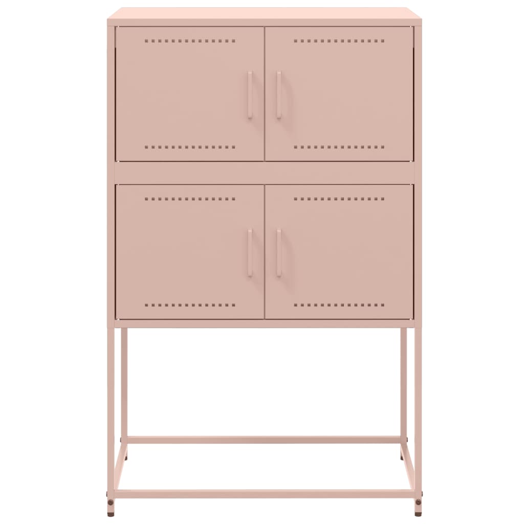 vidaXL Sideboard Pink 68.5x38.5x107 cm Steel