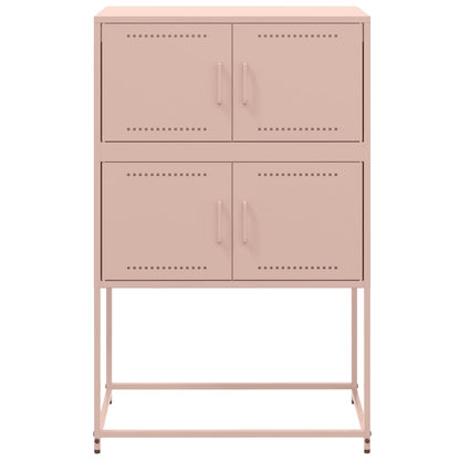 vidaXL Sideboard Pink 68.5x38.5x107 cm Steel