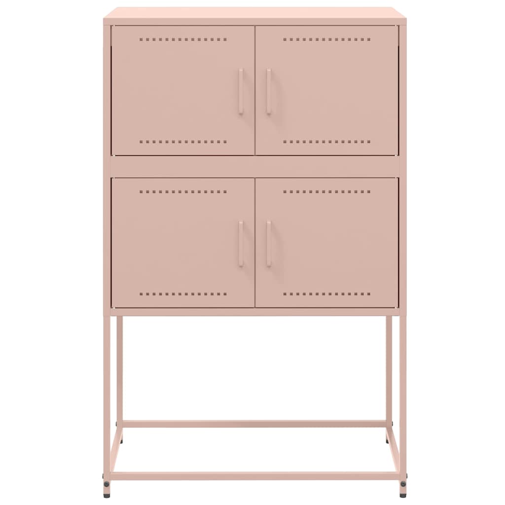 vidaXL Sideboard Pink 68,5x38,5x107 cm Steel