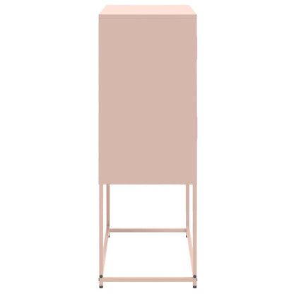 vidaXL Sideboard Pink 68,5x38,5x107 cm Steel