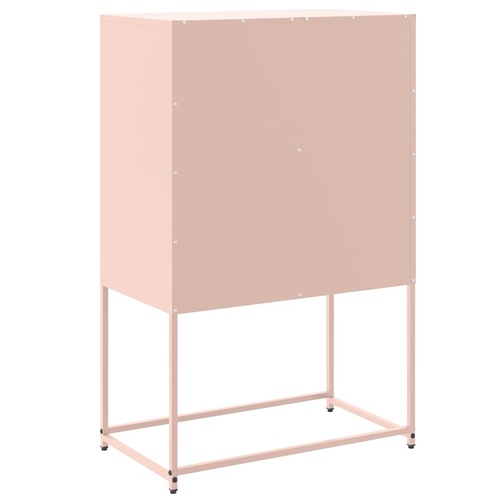 vidaXL Sideboard Pink 68,5x38,5x107 cm Steel