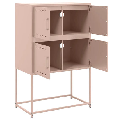 vidaXL Sideboard Pink 68,5x38,5x107 cm Steel