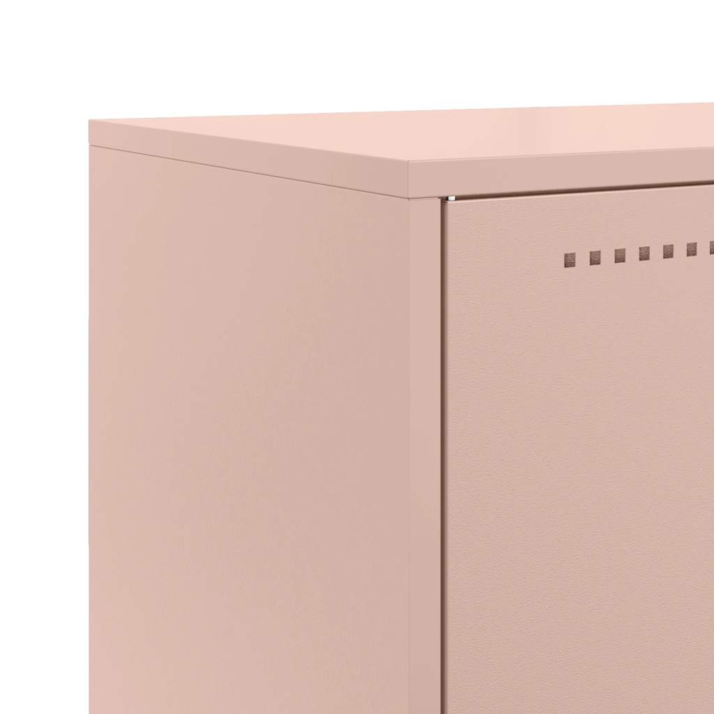 vidaXL Sideboard Pink 68,5x38,5x107 cm Steel