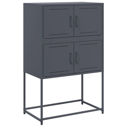 vidaXL Sideboard Anthracite 68,5x38,5x107 cm Steel