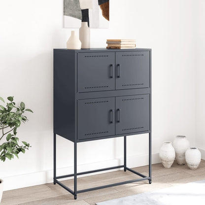 vidaXL Sideboard Anthracite 68,5x38,5x107 cm Steel