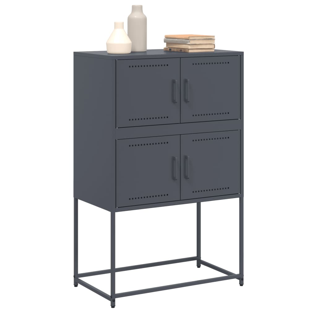 vidaXL Sideboard Anthracite 68,5x38,5x107 cm Steel