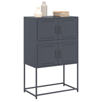vidaXL Sideboard Anthracite 68,5x38,5x107 cm Steel