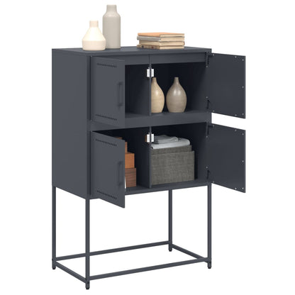 vidaXL Sideboard Anthracite 68,5x38,5x107 cm Steel