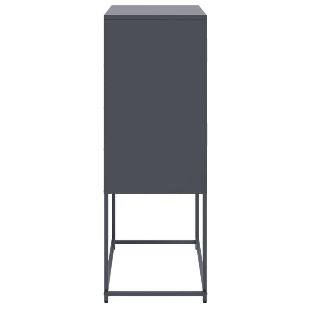 vidaXL Sideboard Anthracite 68,5x38,5x107 cm Steel