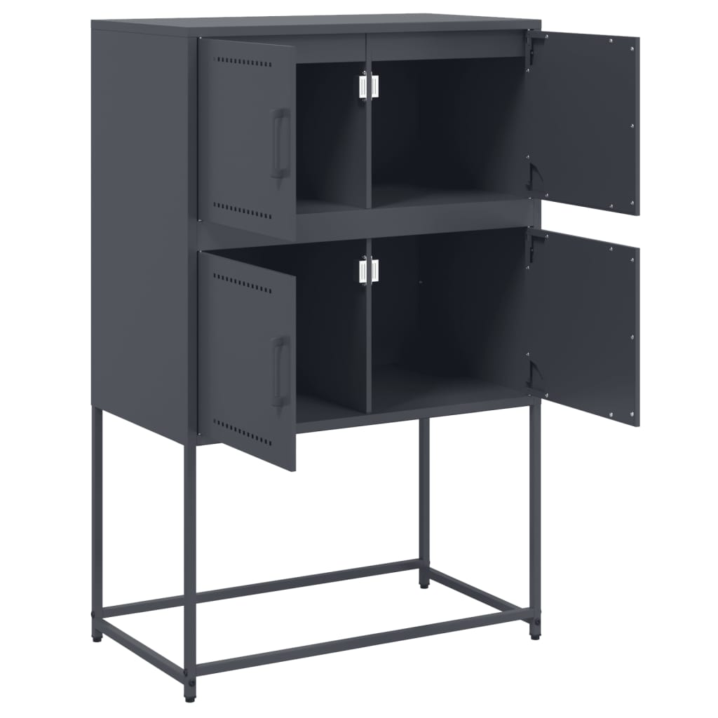 vidaXL Sideboard Anthracite 68,5x38,5x107 cm Steel