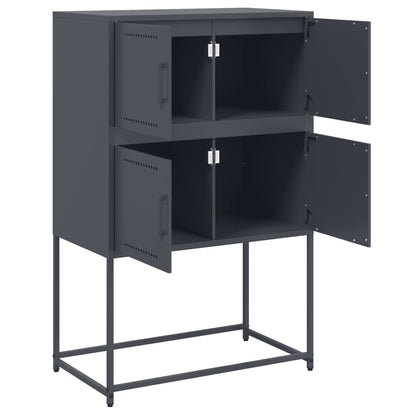 vidaXL Sideboard Anthracite 68,5x38,5x107 cm Steel