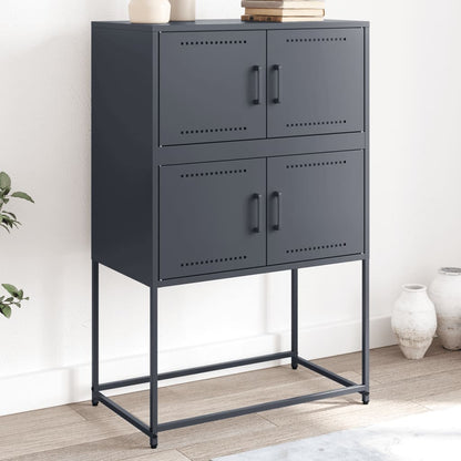 vidaXL Sideboard Anthracite 68,5x38,5x107 cm Steel