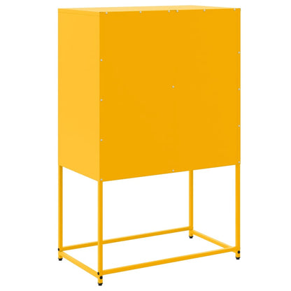 vidaXL Sideboard Mustard Yellow 68,5x38,5x107 cm Steel