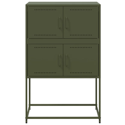 vidaXL Sideboard Olive Green 68,5x38,5x107 cm Steel