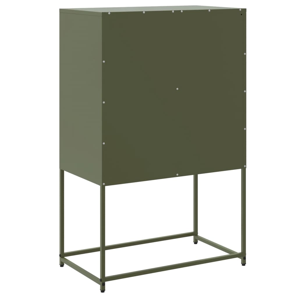 vidaXL Sideboard Olive Green 68,5x38,5x107 cm Steel