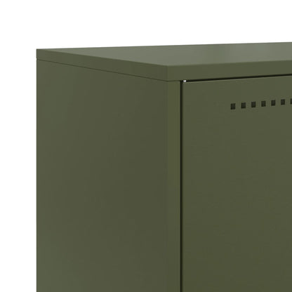 vidaXL Sideboard Olive Green 68,5x38,5x107 cm Steel
